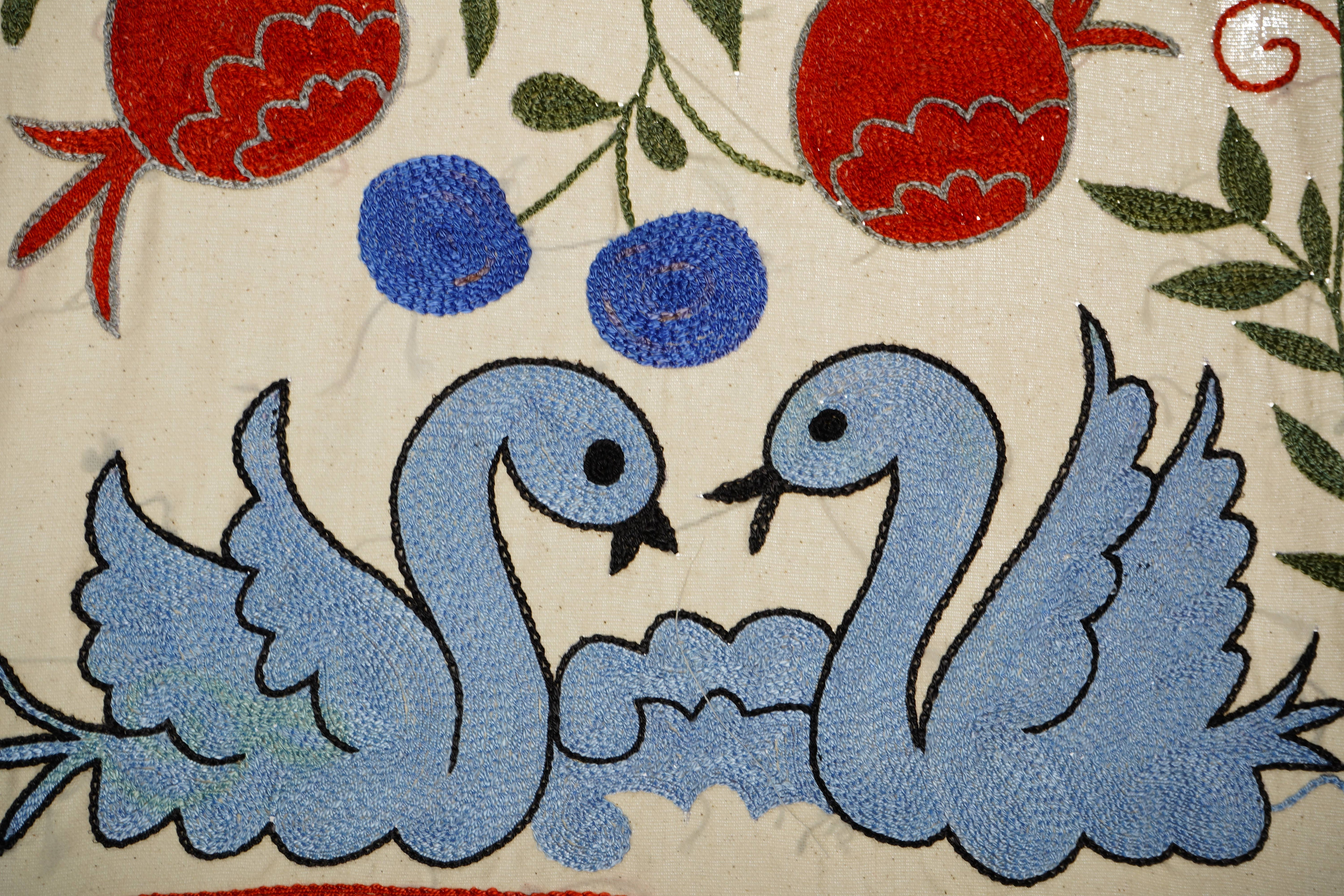 Duck Suzani Wall Hanging & Tablecloth | 20'' x 36''