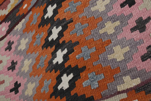 Vintage Turkish Kilim Runner 2'7'' x 13'11''