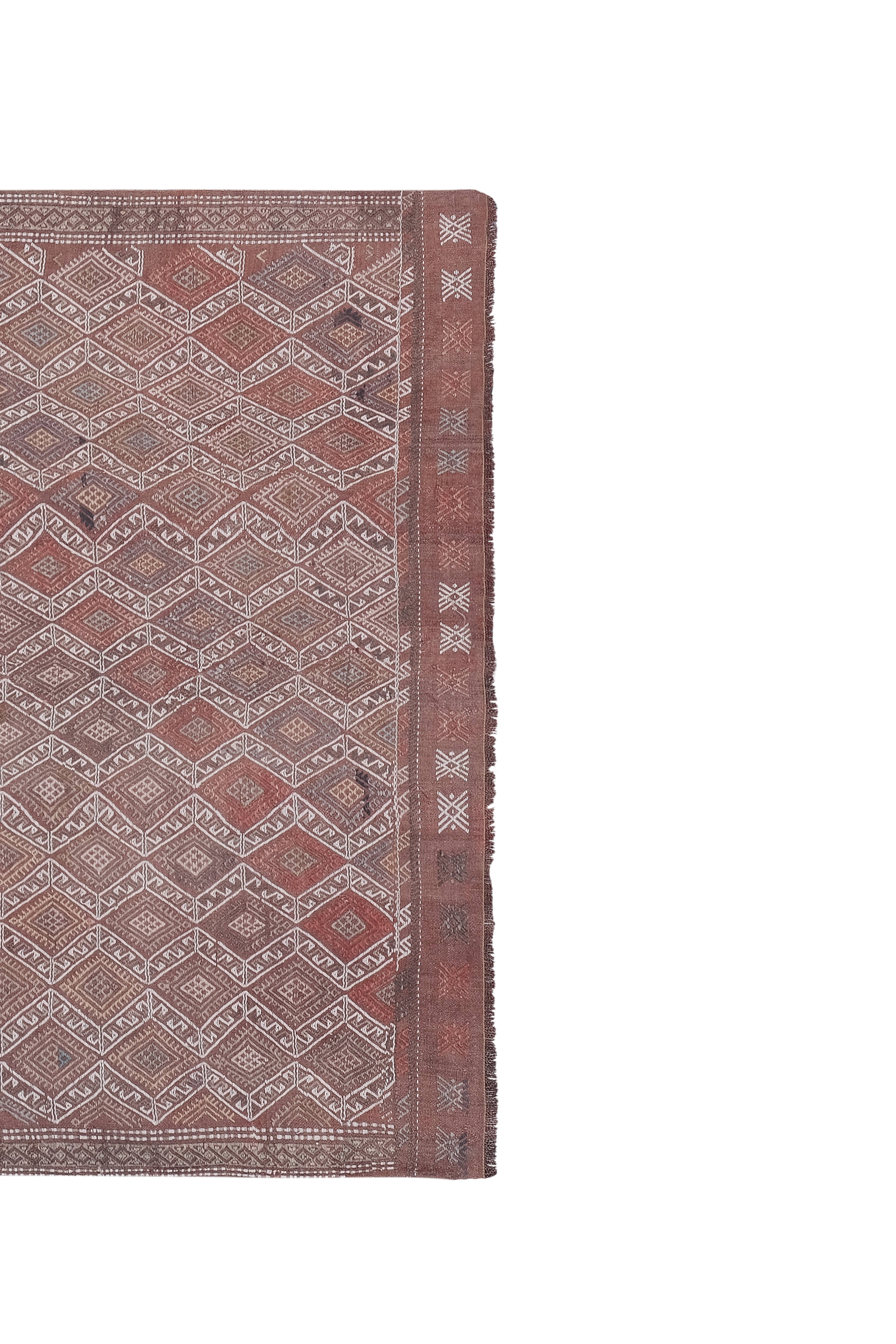 Vintage Turkish Kilim Rug 4'6'' x 7'8''