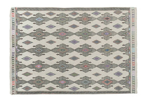 Vintage Turkish Karapinar Cicim Rug 5'11'' x 8'4''