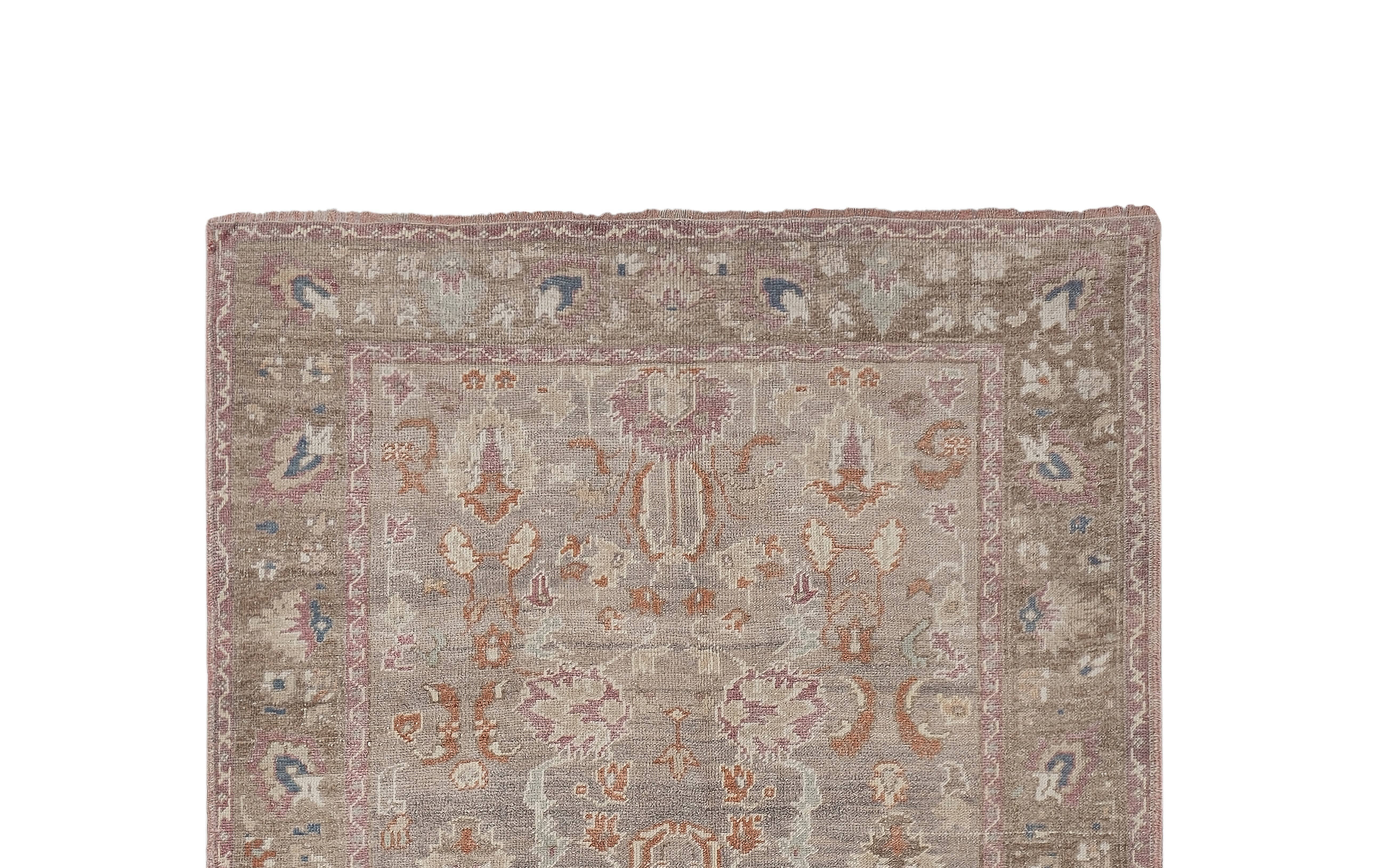 Vintage Turkish Karapinar Runner Rug 4'7'' x 8'3''