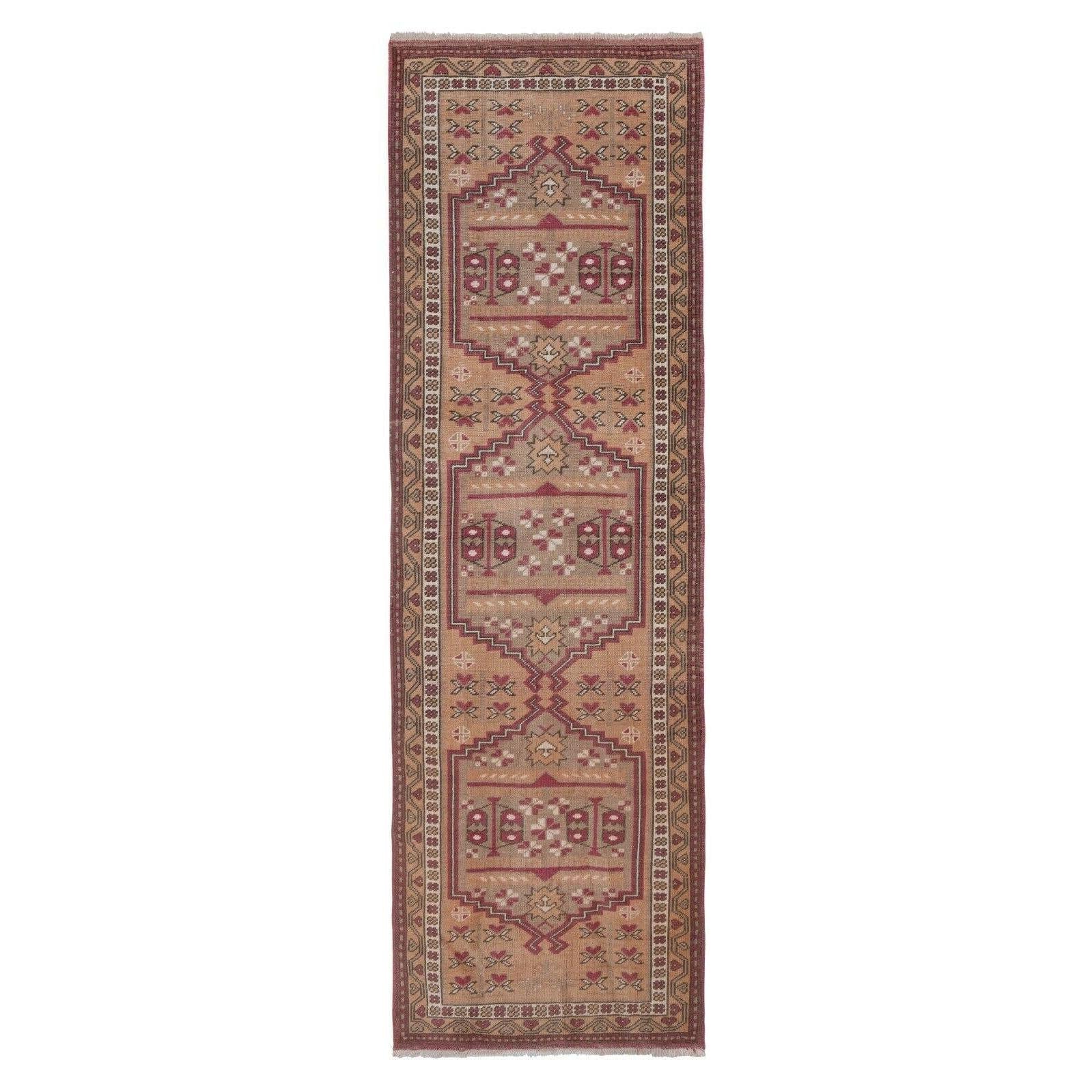 Vintage Turkish Runner Rug 2'4'' x 7'1''