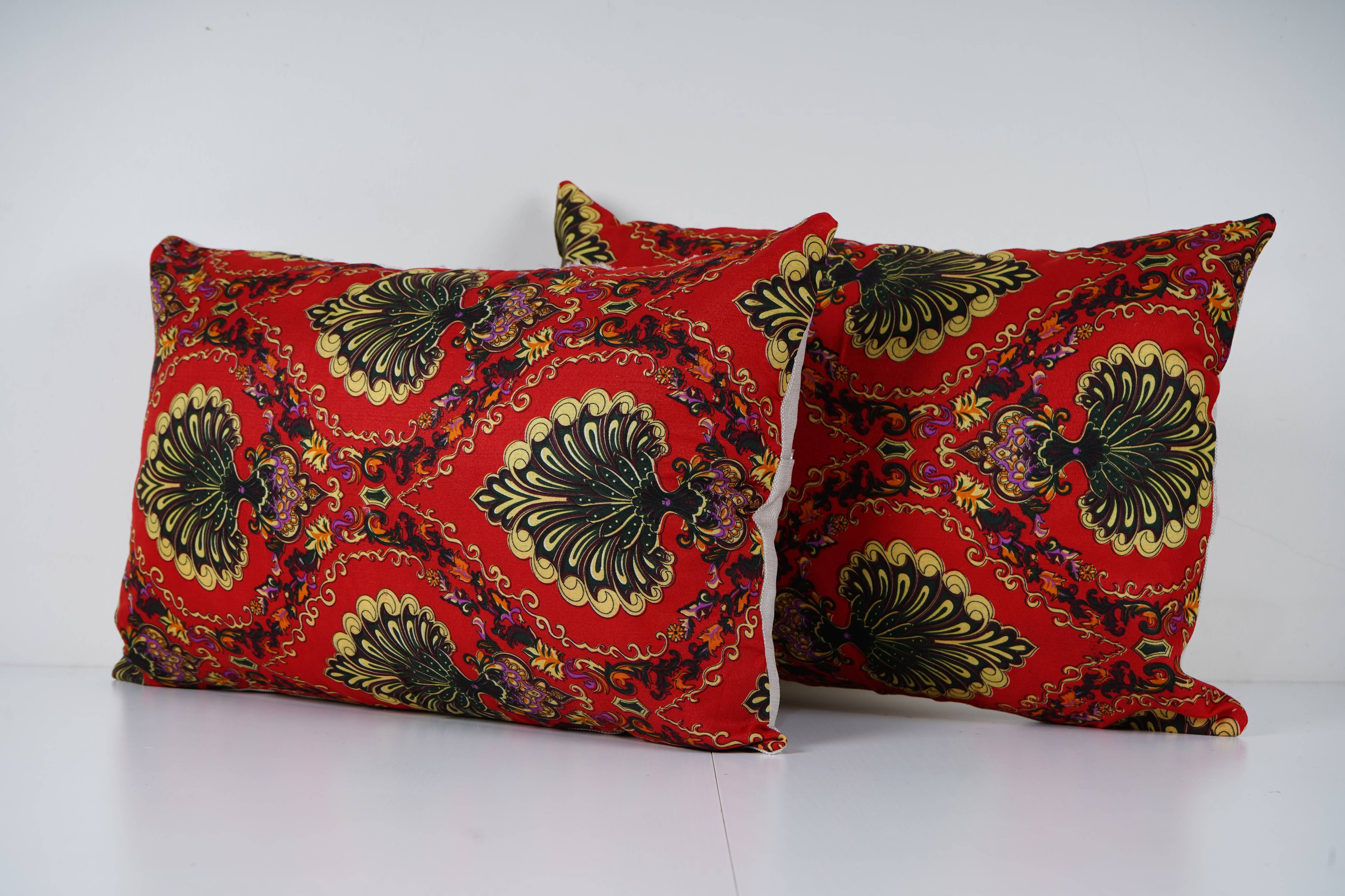 Uzbek Roller Printed Pillow Cover Set of 2 | 14'' x 22''
