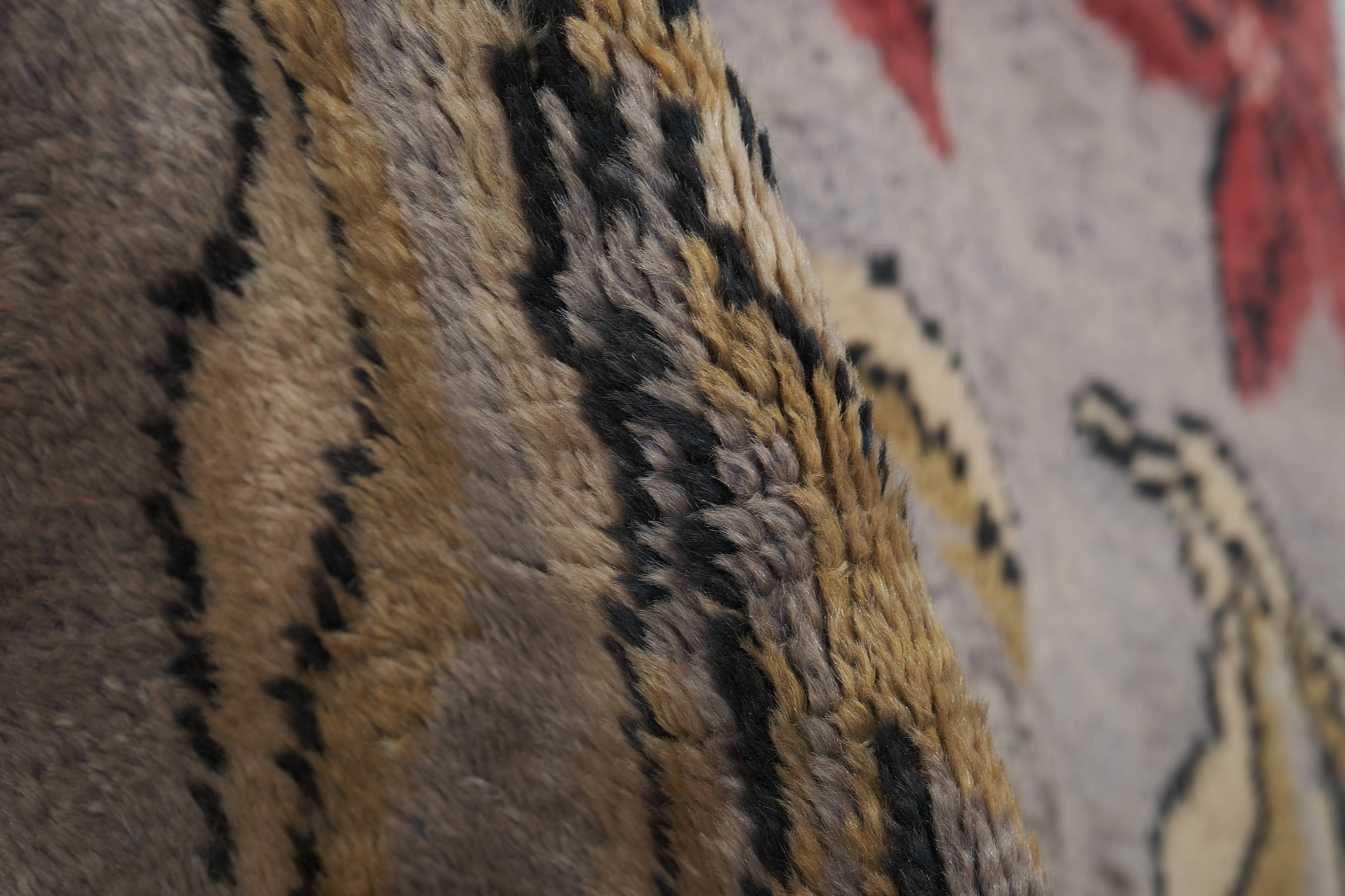 Vintage Turkish Tulu Rug 3'8'' x 5'7''