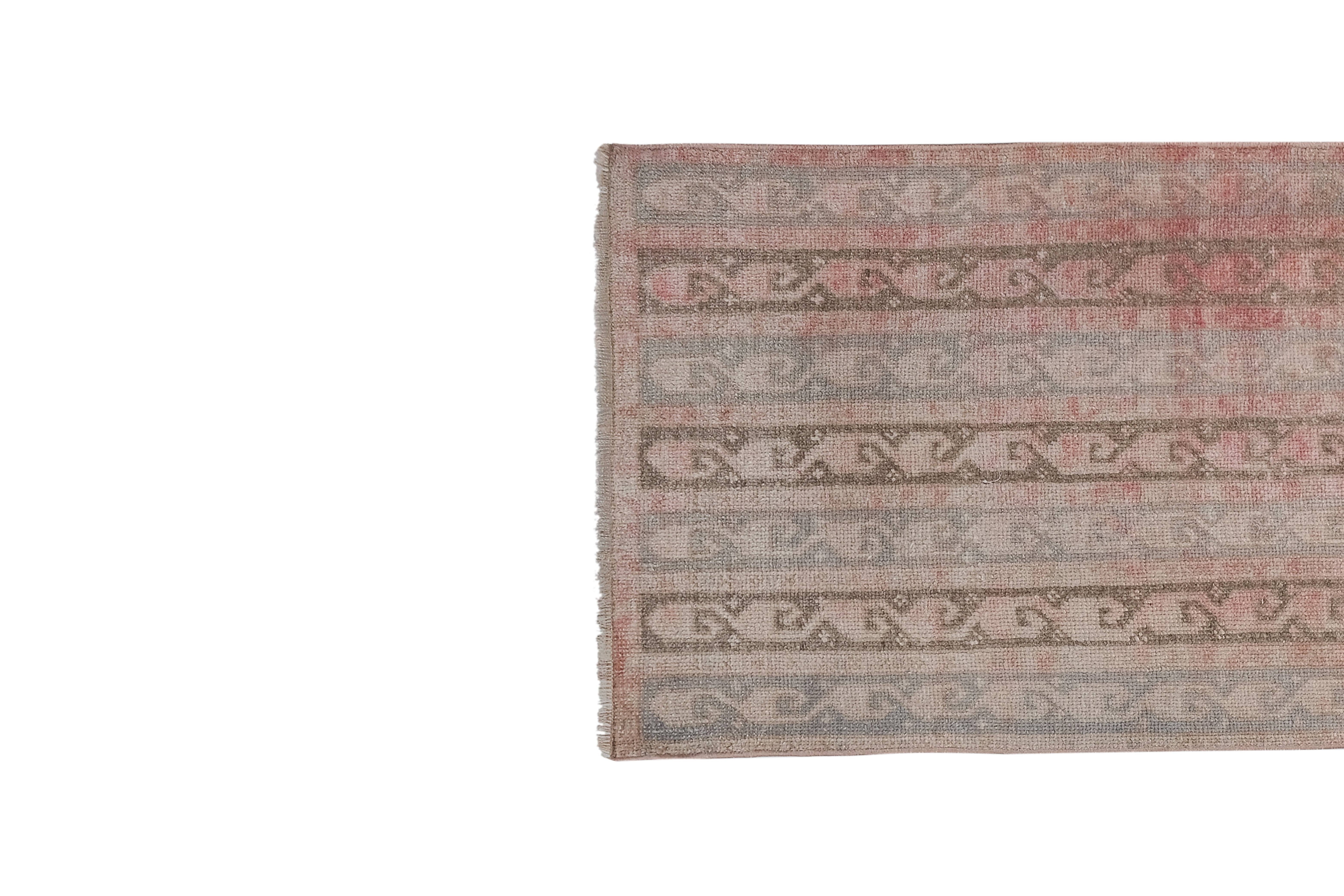 Vintage Kurdish Runner Rug 2'6'' x 7'7''
