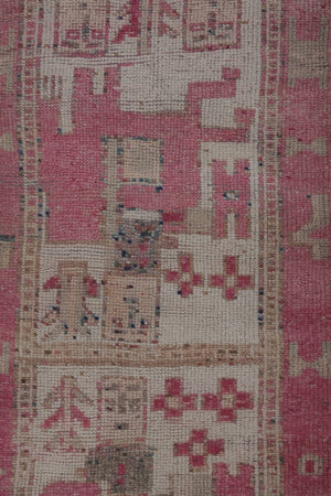 Vintage Kurdish Runner Rug 3'3'' x 10'10''