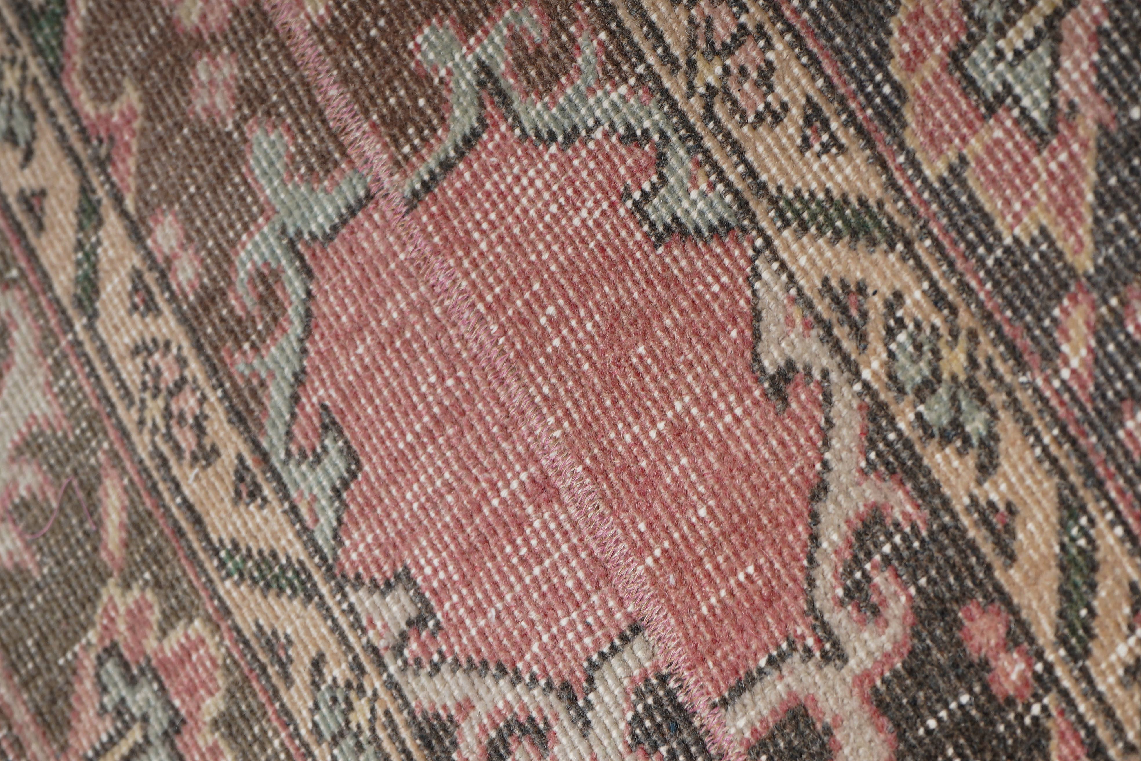 Vintage Turkish Karapinar Runner Rug 1'8'' x 17'2''