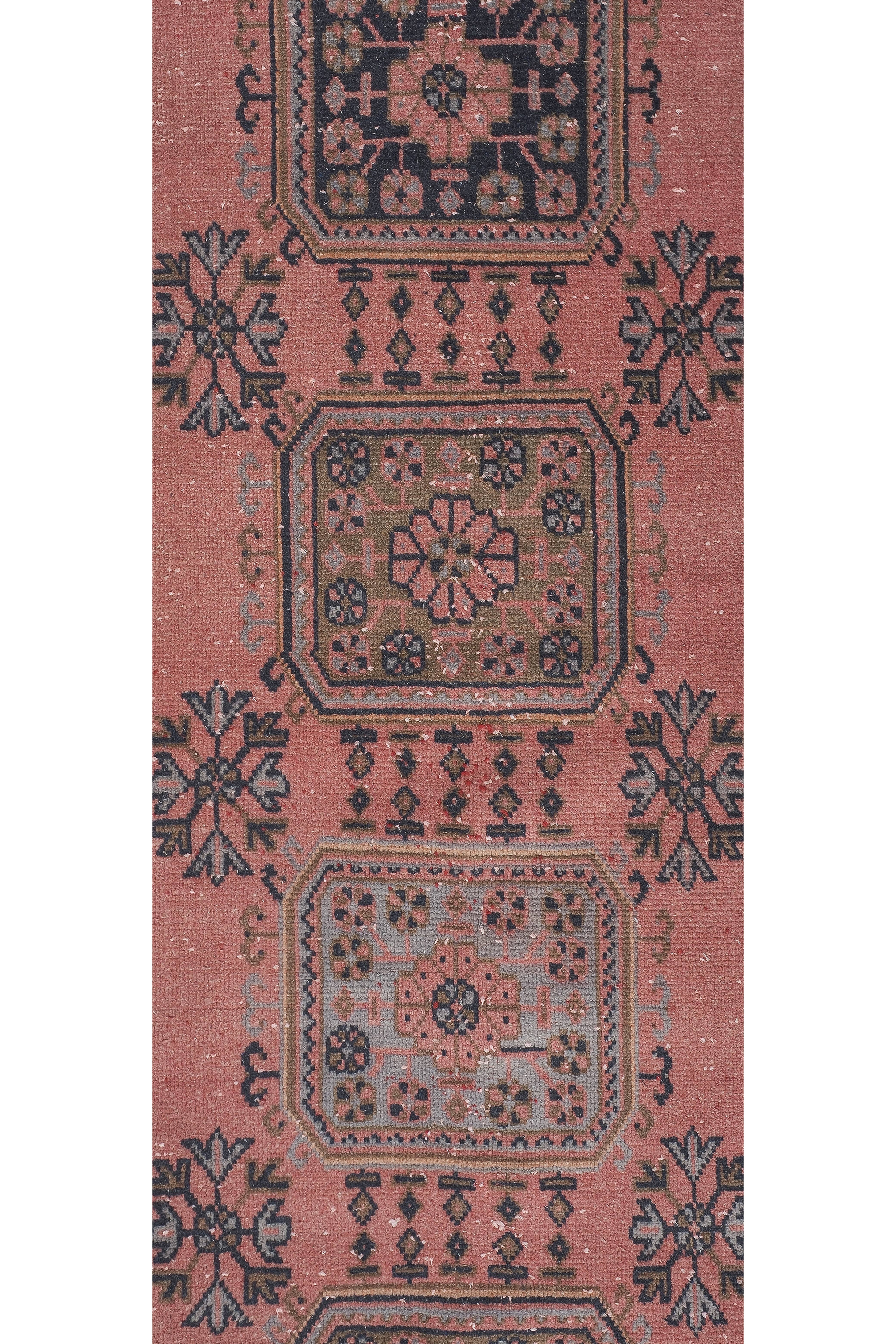 Vintage Turkish Runner Rug 2'6'' x 21'9''