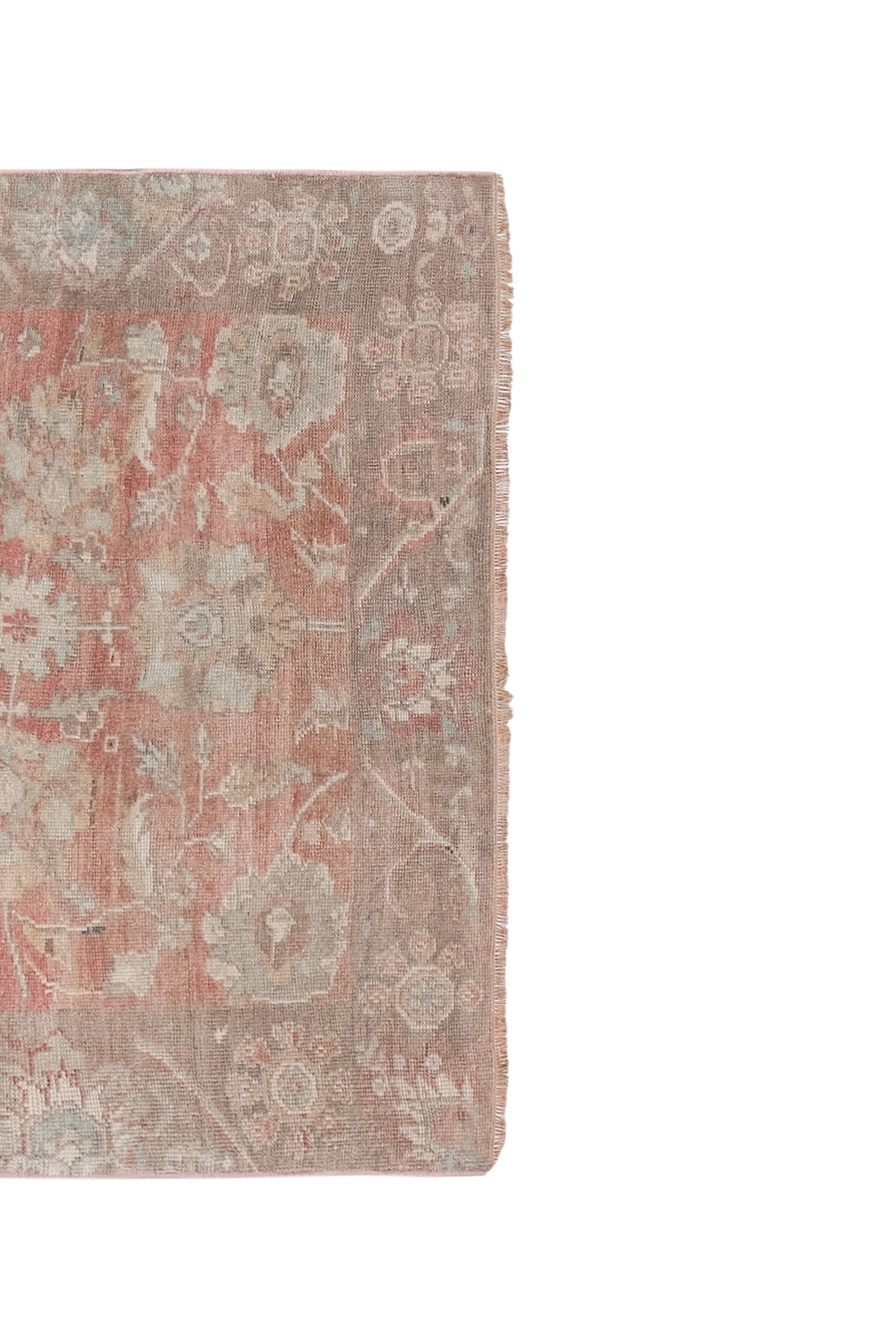 Vintage Turkish Karapinar Rug 3'10'' x 6'5''