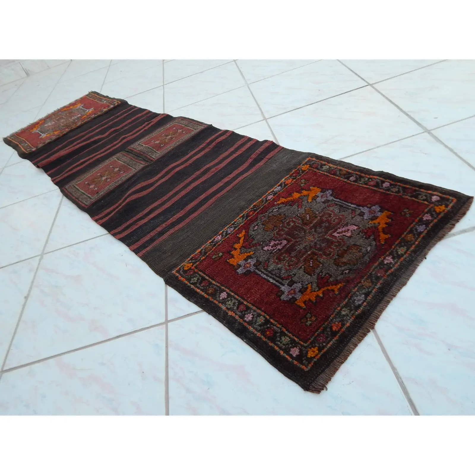 Vintage Turkish Kilim Rug 1'7'' x 5'11''