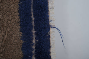 Vintage Turkish Shaggy Rug 4'2'' x 5'2''