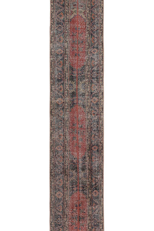 Vintage Turkish Runner Rug 2'2'' x 11'8''