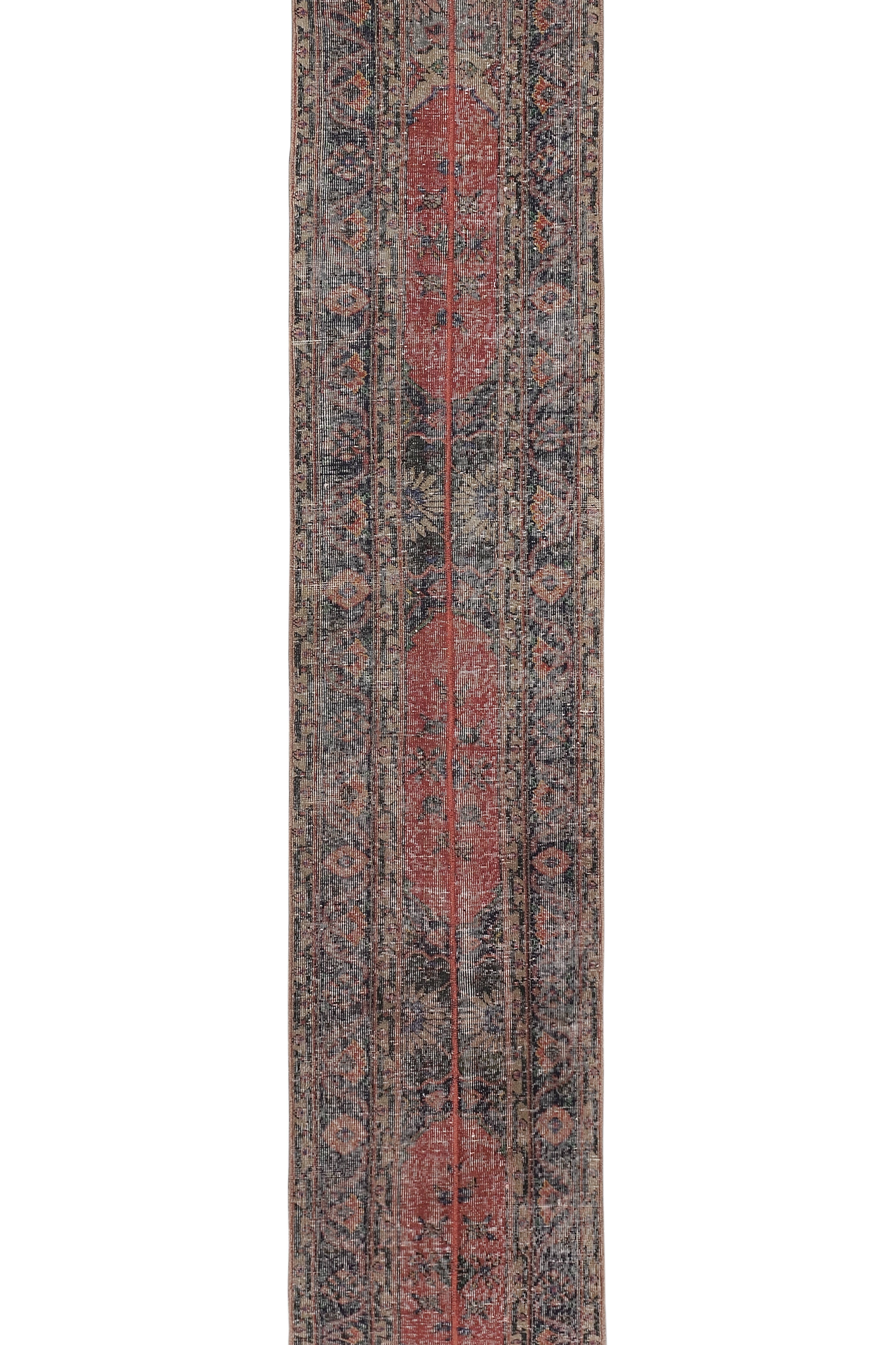 Vintage Turkish Runner Rug 2'2'' x 11'8''