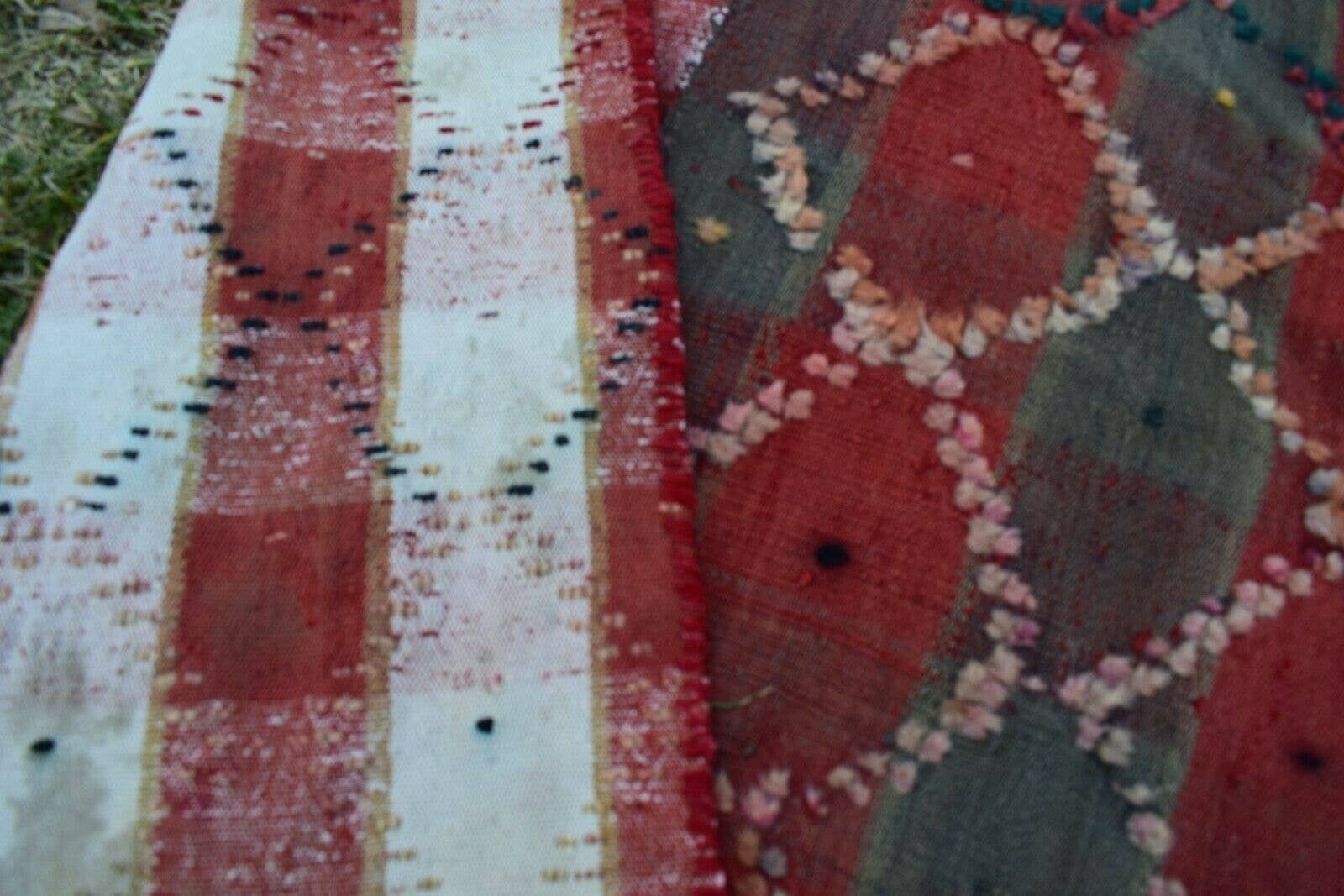 Vintage Turkish Tulu Rug 4'8'' x 5'5''