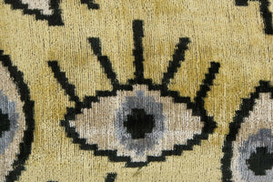 Silk Ikat Velvet Pillow Cover | 16'' x 24''
