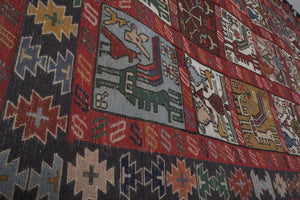 Vintage Turkish Soumac Rug 3'11'' x 6'1''
