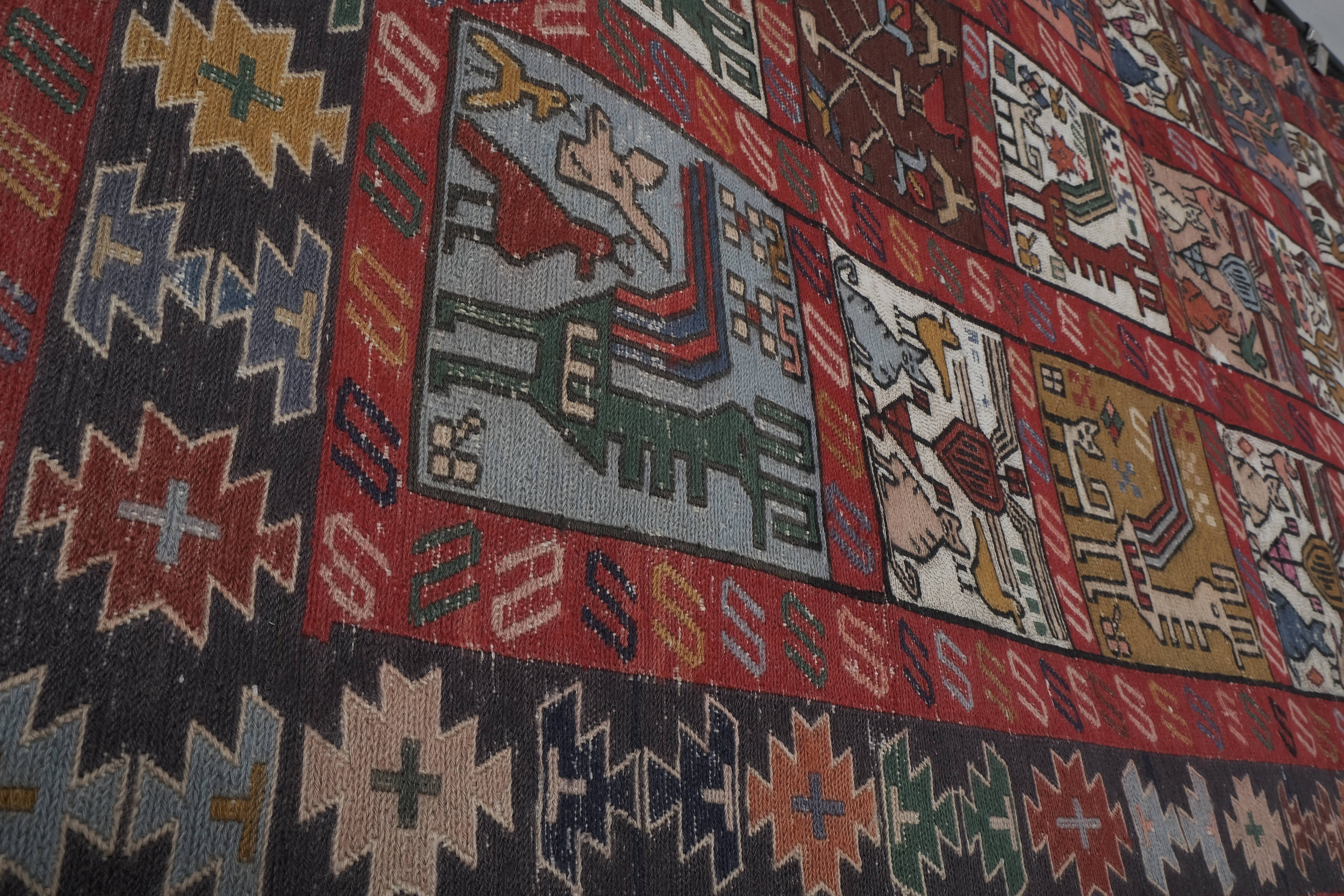 Vintage Turkish Soumac Rug 3'11'' x 6'1''