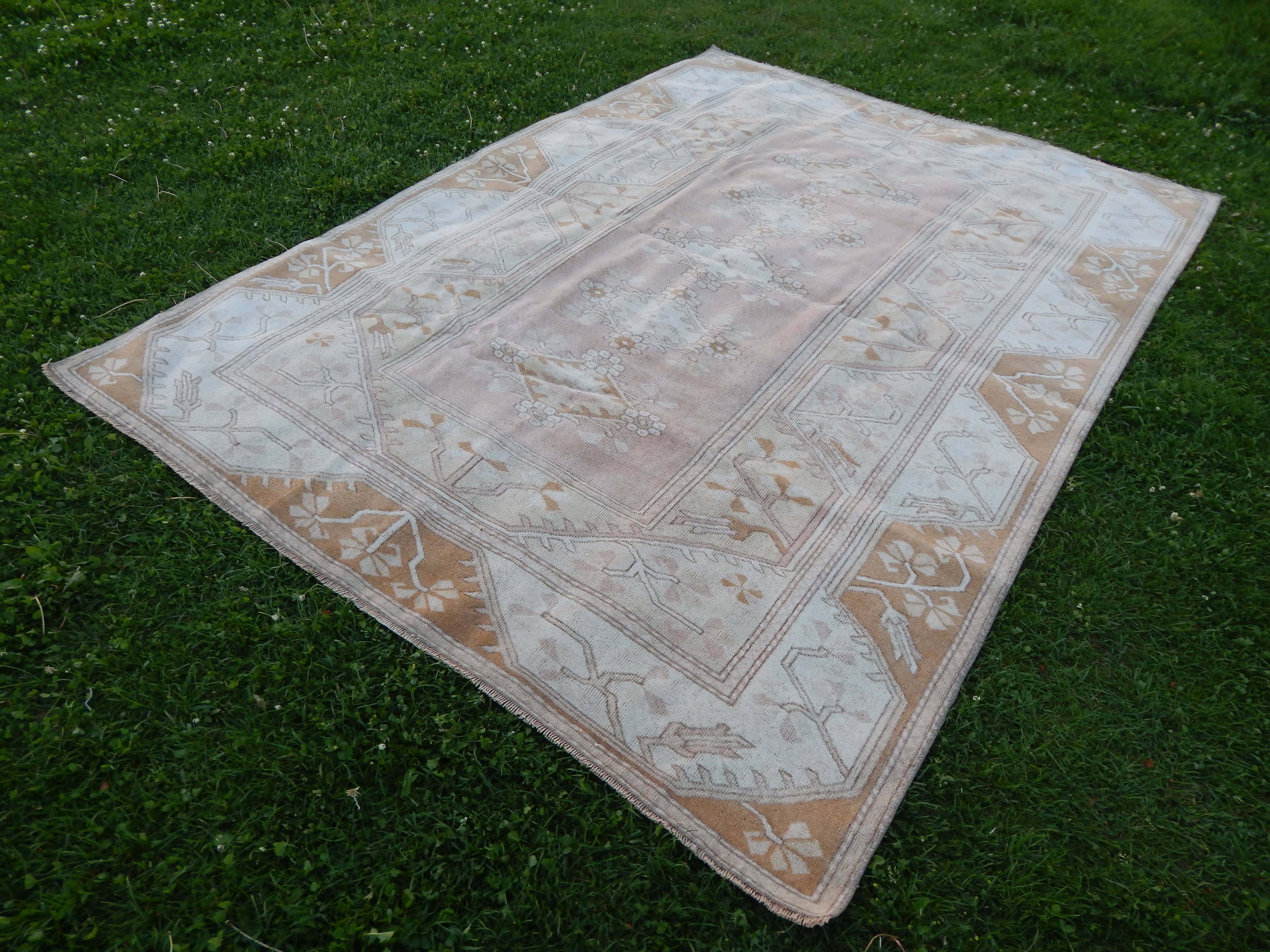 Vintage Turkish Rug 6'4'' x 8'9''
