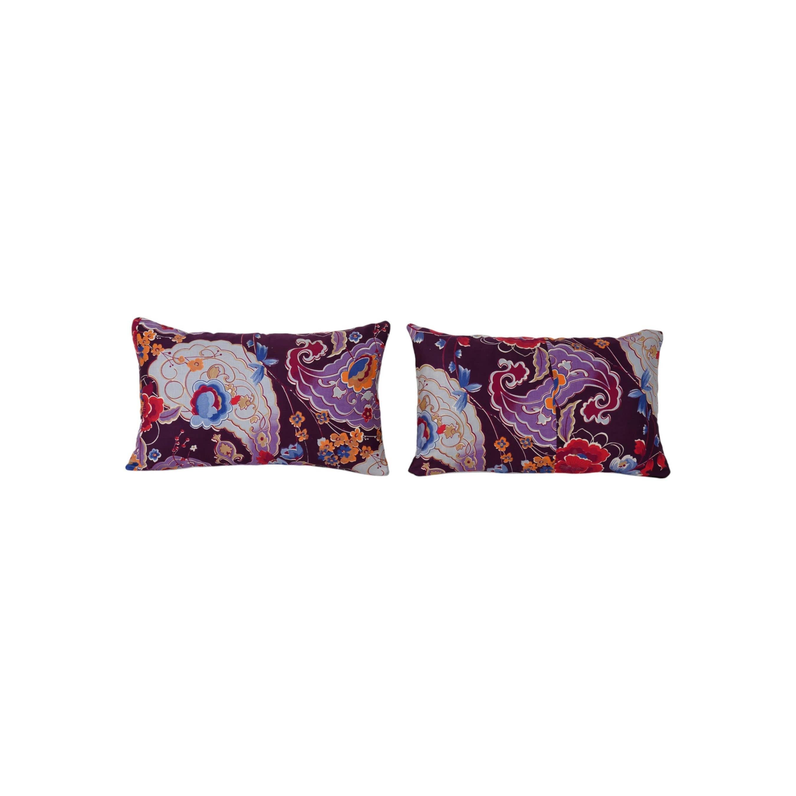 Uzbek Roller Printed Pillow Cover Set of 2 | 11'' x 20''