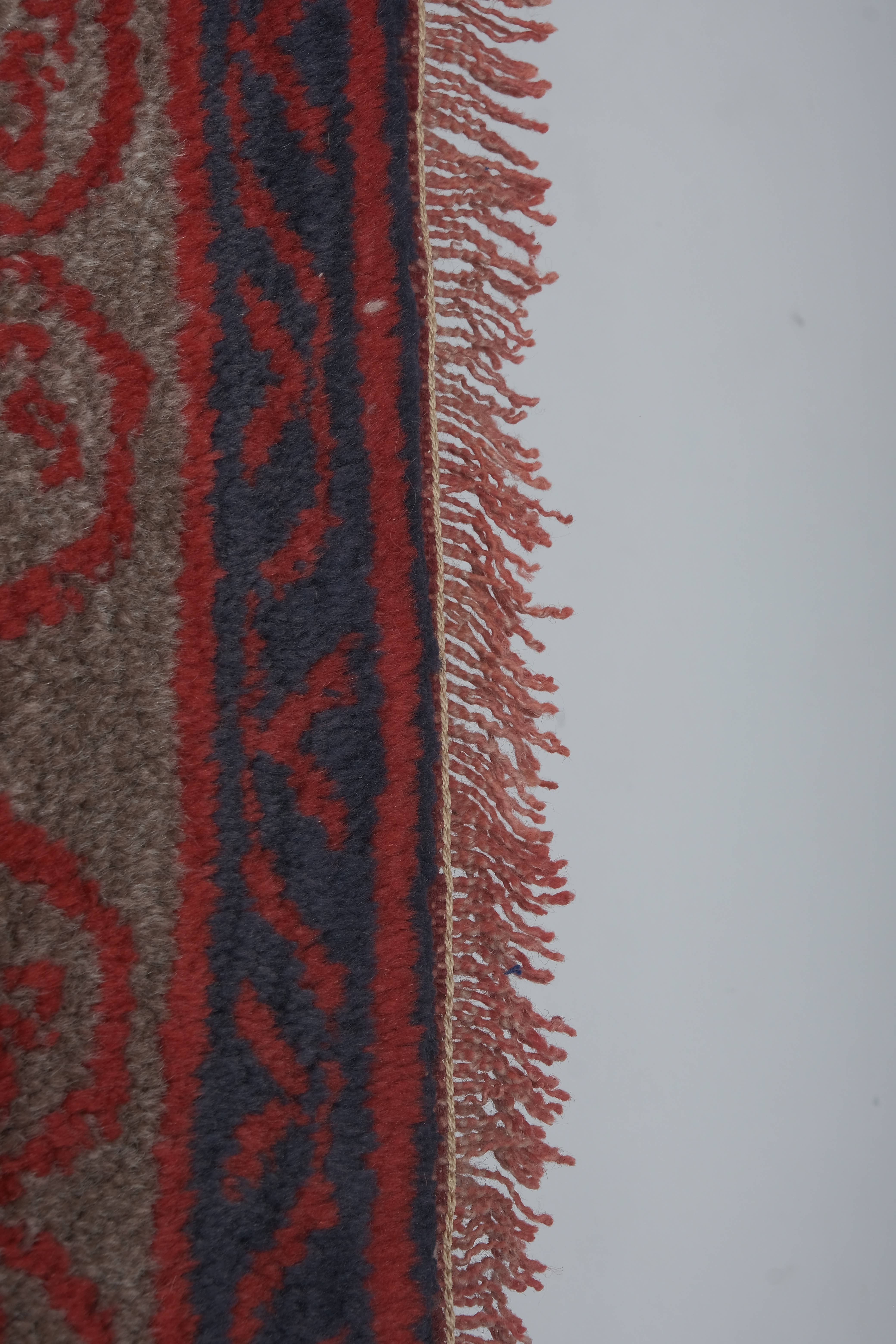 Vintage Turkish Shaggy Tulu Rug 21'' x 54''