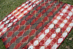 Vintage Turkish Tulu Rug 4'8'' x 5'5''