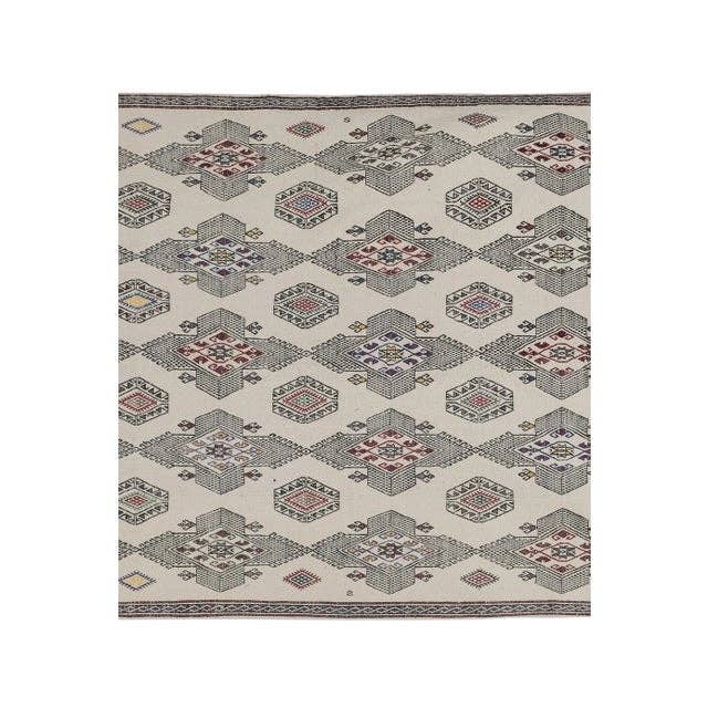 Vintage Turkish Kilim Rug 5'1'' x 7'4''