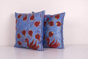 Silk Suzani Pillow Cover | 19'' x 19''