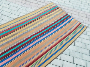 Vintage Turkish Kilim Runner 3'5'' x 8'8''