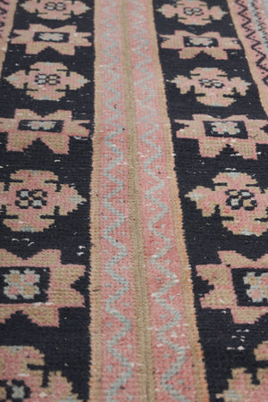 Vintage Turkish Karapinar Runner Rug 1'7'' x 22'3''