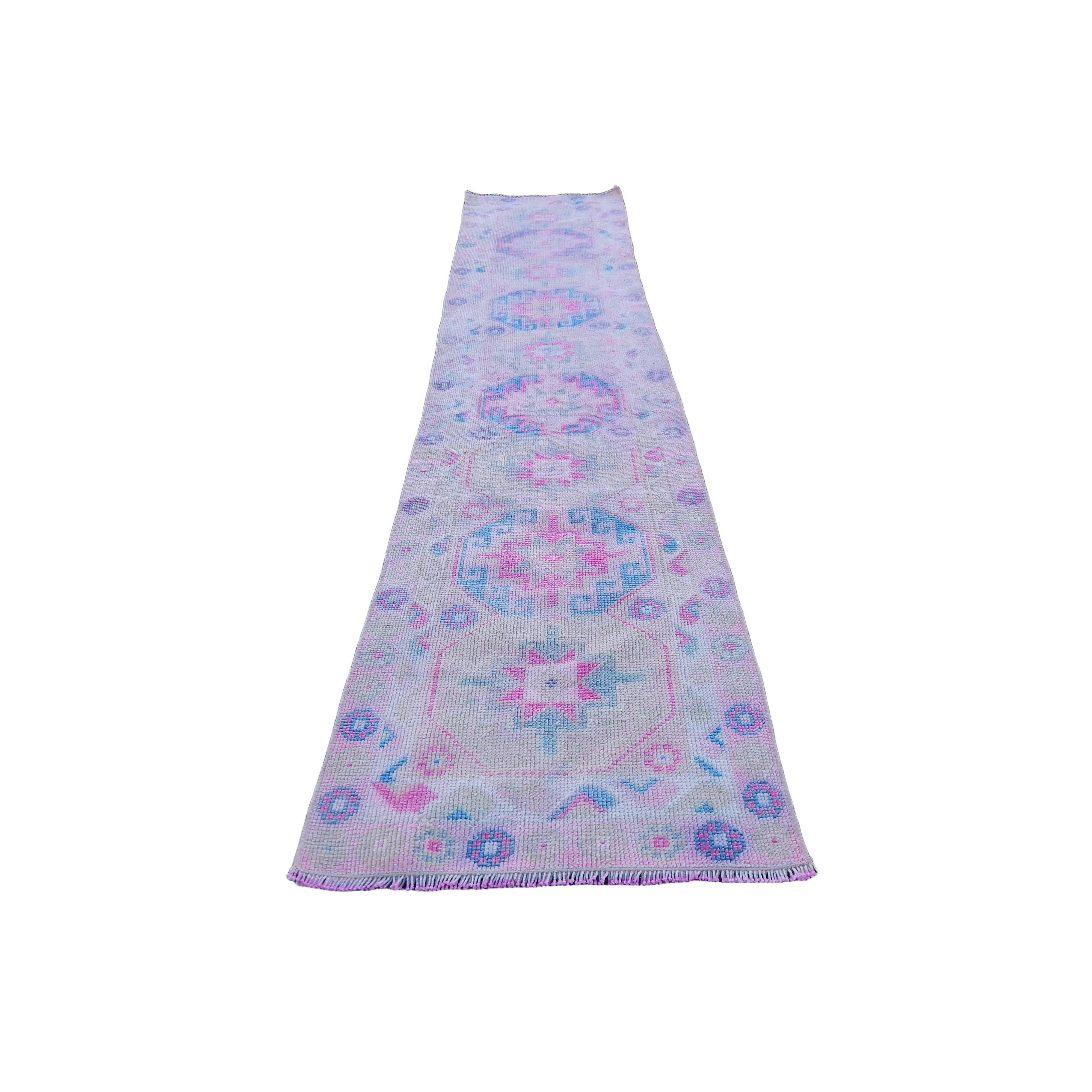 Vintage Turkish Kilim Runner 2'7'' x 11'11''