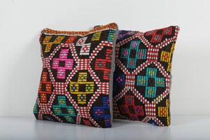 Kilim Pillow Cover Set of 2 | 16'' x 16''
