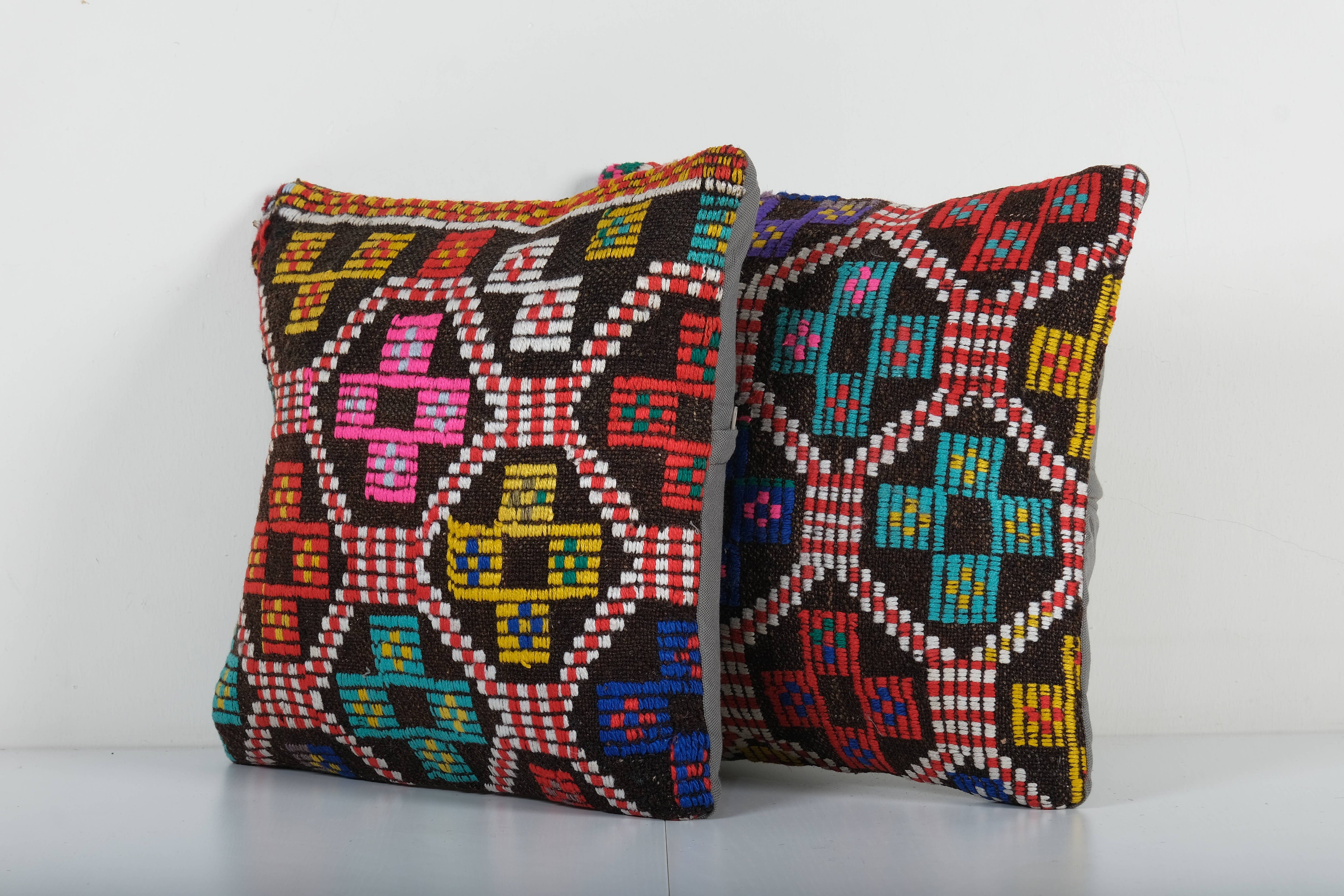Kilim Pillow Cover Set of 2 | 16'' x 16''