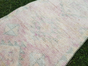 Vintage Turkish Herki Oushak Runner 2'6'' x 11'9''