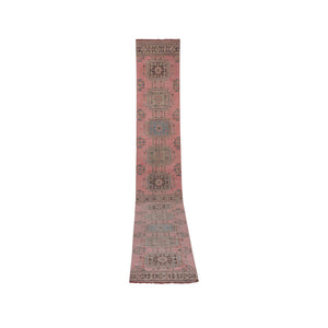 Vintage Turkish Runner Rug 2'6'' x 21'8''