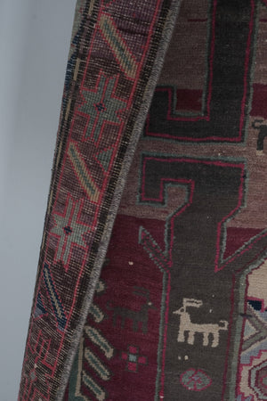 Vintage Caucasian Runner Rug 3'9'' x 10'6''