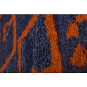 Vintage Turkish Shaggy Rug 6' x 6'2''