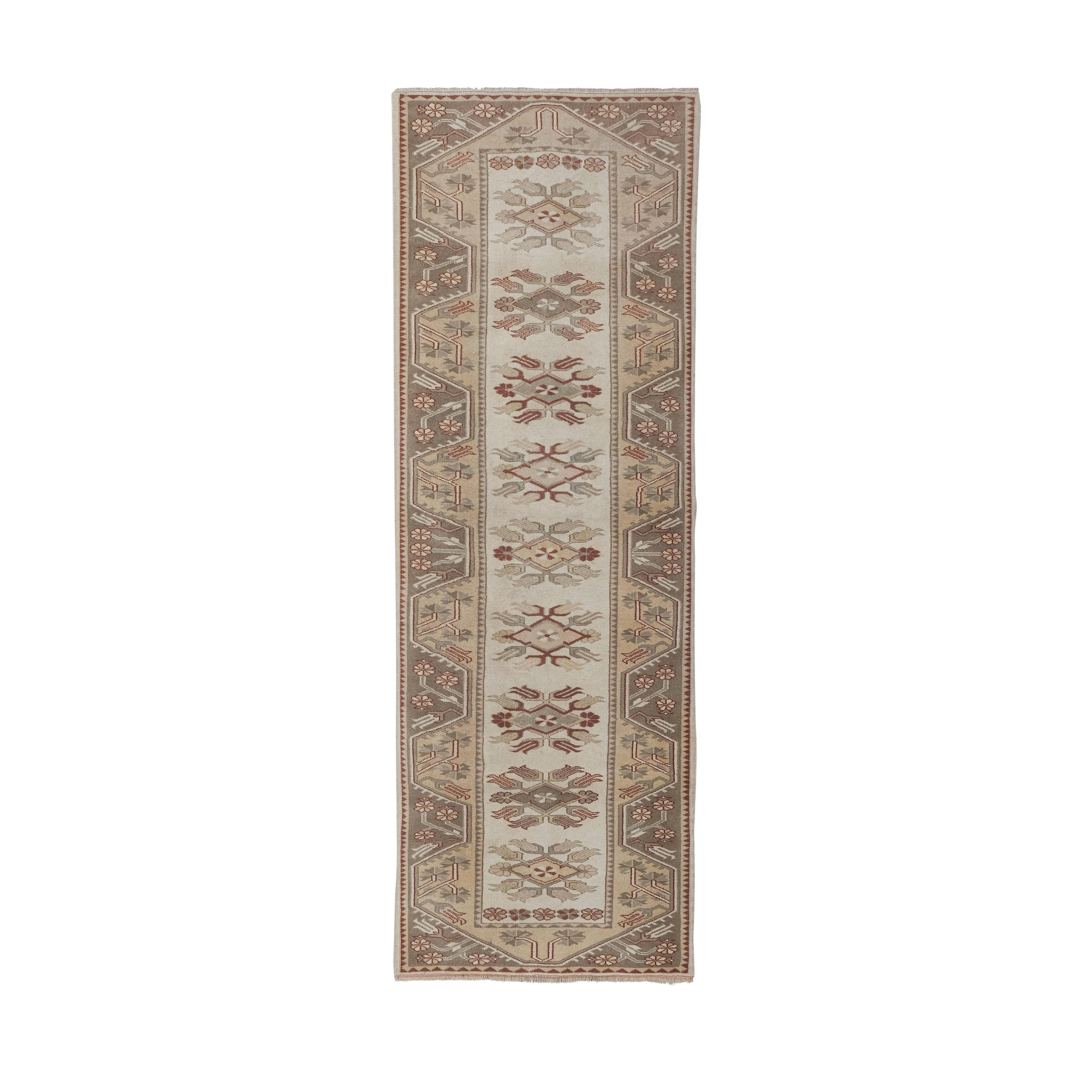 Vintage Oushak Runner 3'3'' x 9'3''