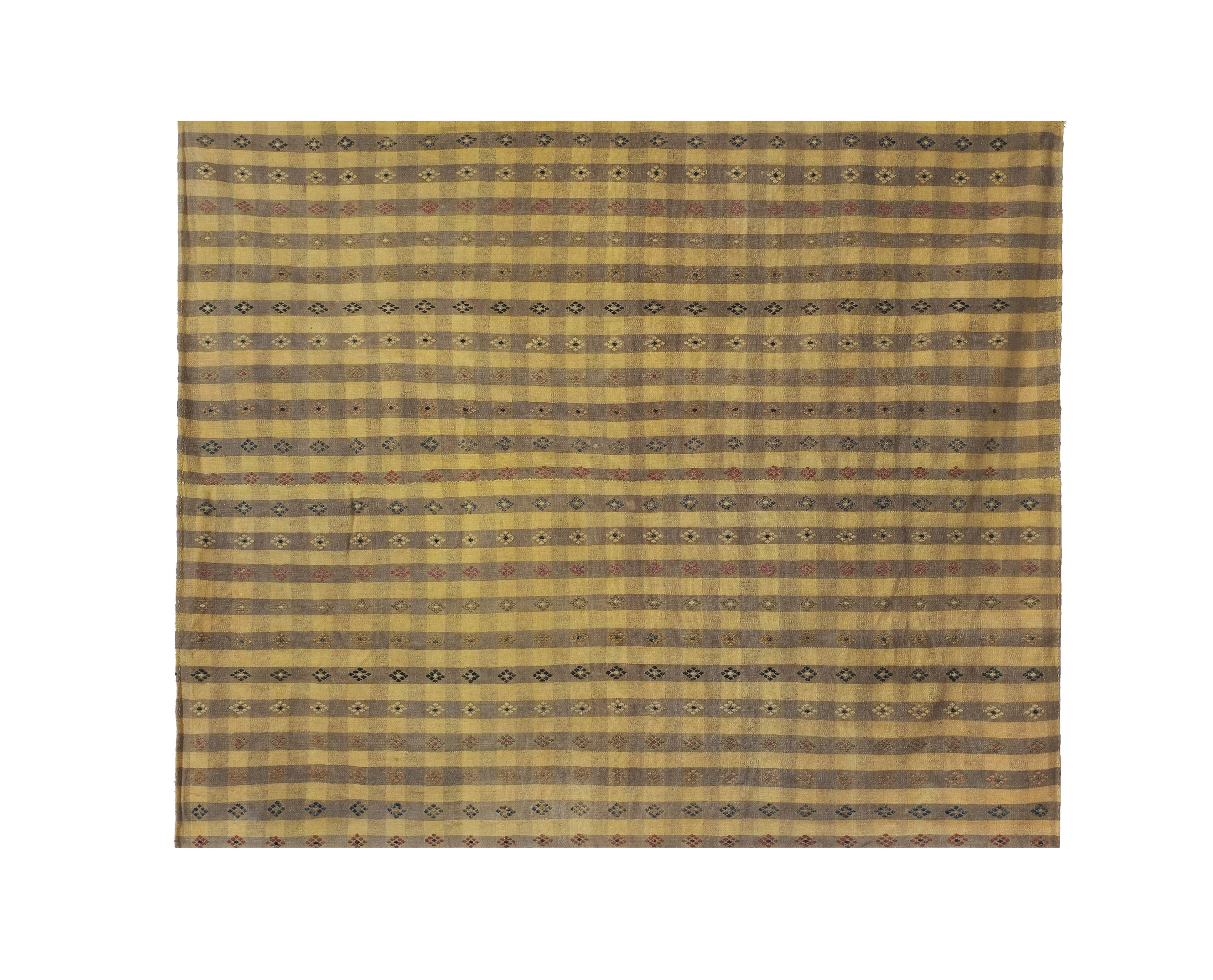 Vintage Adana Kilim Rug 7' x 8'7''