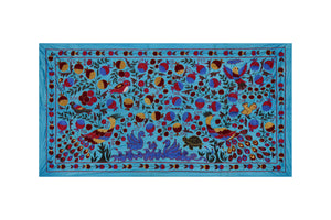 Peacock Suzani Wall Hanging & Bedspread | 3'4'' x 6'