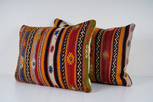 Kilim Pillow Cover Set of 2 | 18'' x 24''