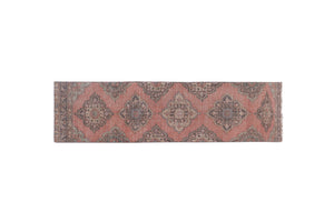 Vintage Turkish Runner Rug 3'2'' x 11'11''