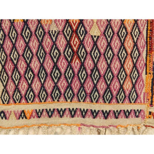 Vintage Turkish Kilim Rug 4'2'' x 5'