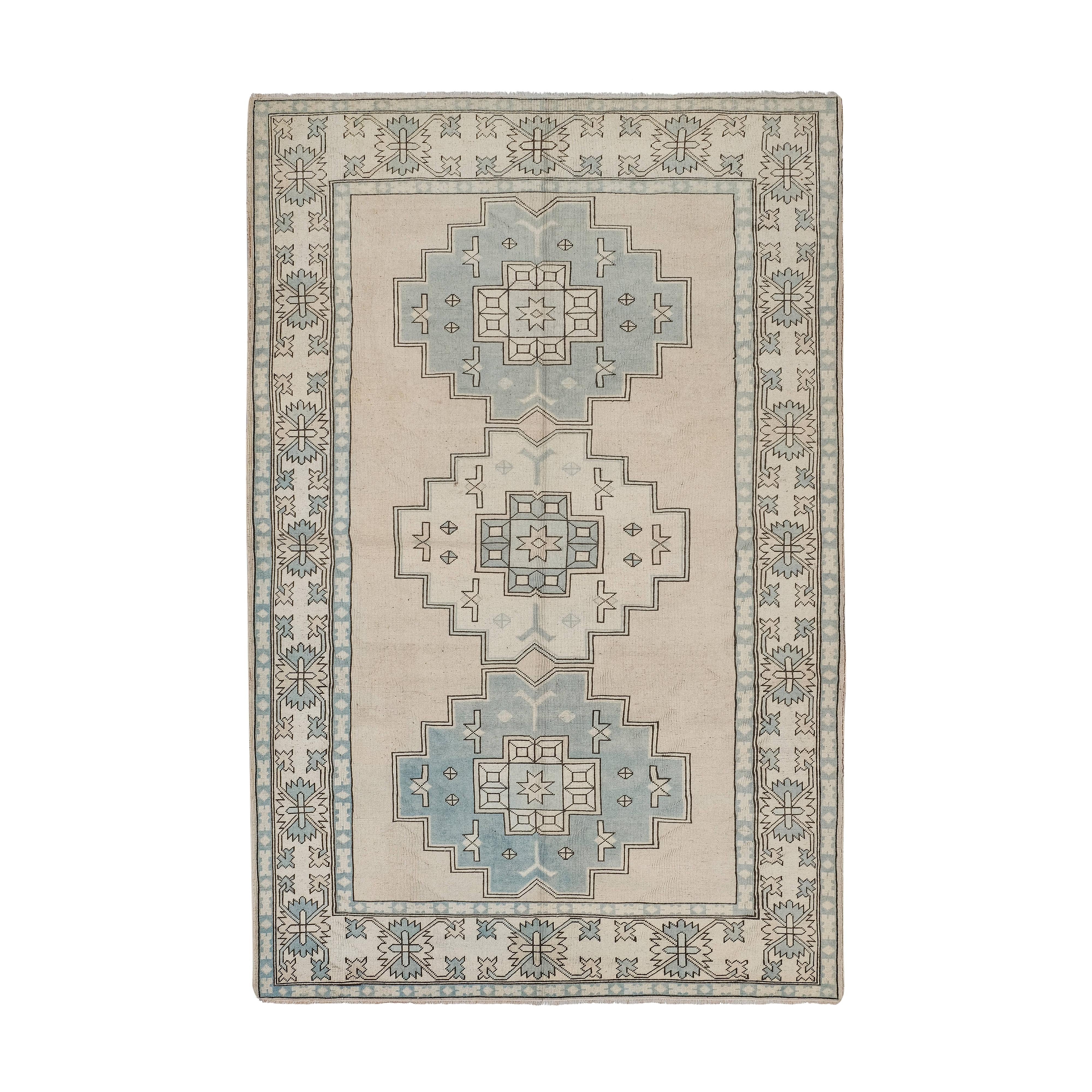 Vintage Turkish Anatolian Rug 6'11'' x 10'6''