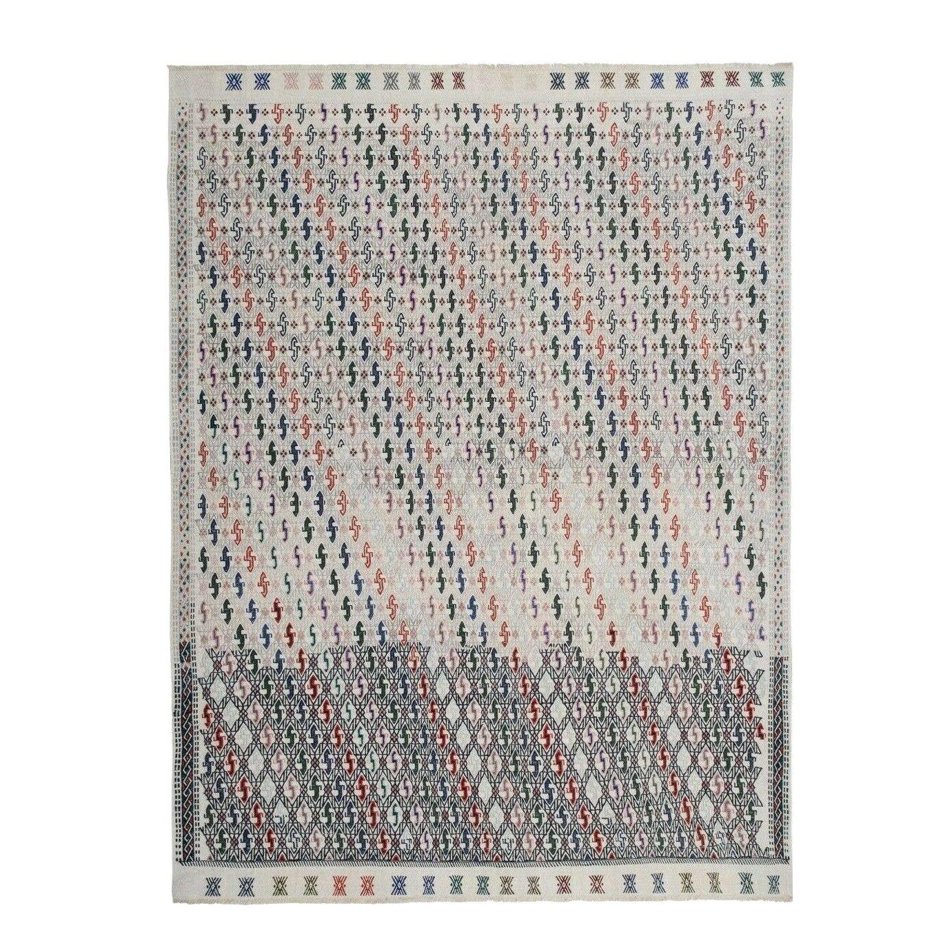 Hand-Embroidered Vintage Textile 5'9'' x 7'10''