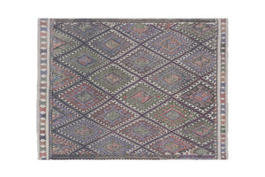 Vintage Turkish Cicim Rug 4'11'' x 6'5''