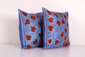 Silk Suzani Pillow Cover Set of 2 | 18'' x 18''
