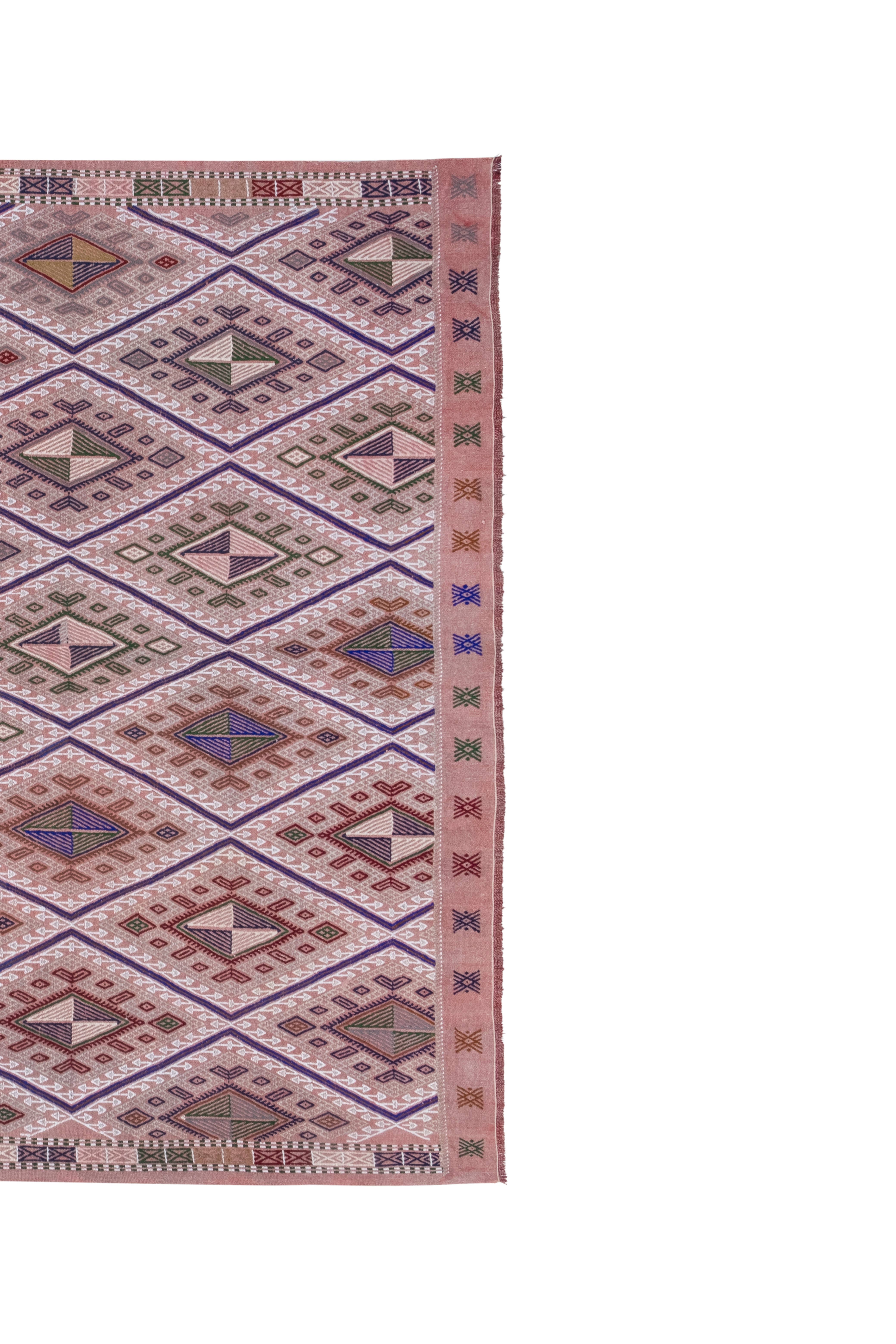 Vintage Turkish Kilim Rug 5'7'' x 7'1''
