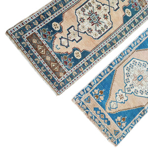 Vintage Turkish Yastik Rugs Set of 2 | 22'' x 42''