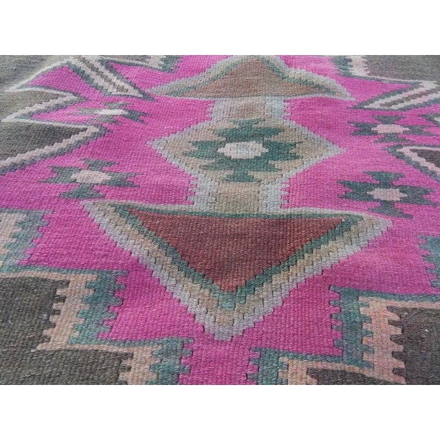 Vintage Turkish Kilim Runner 4'11'' x 10'10''