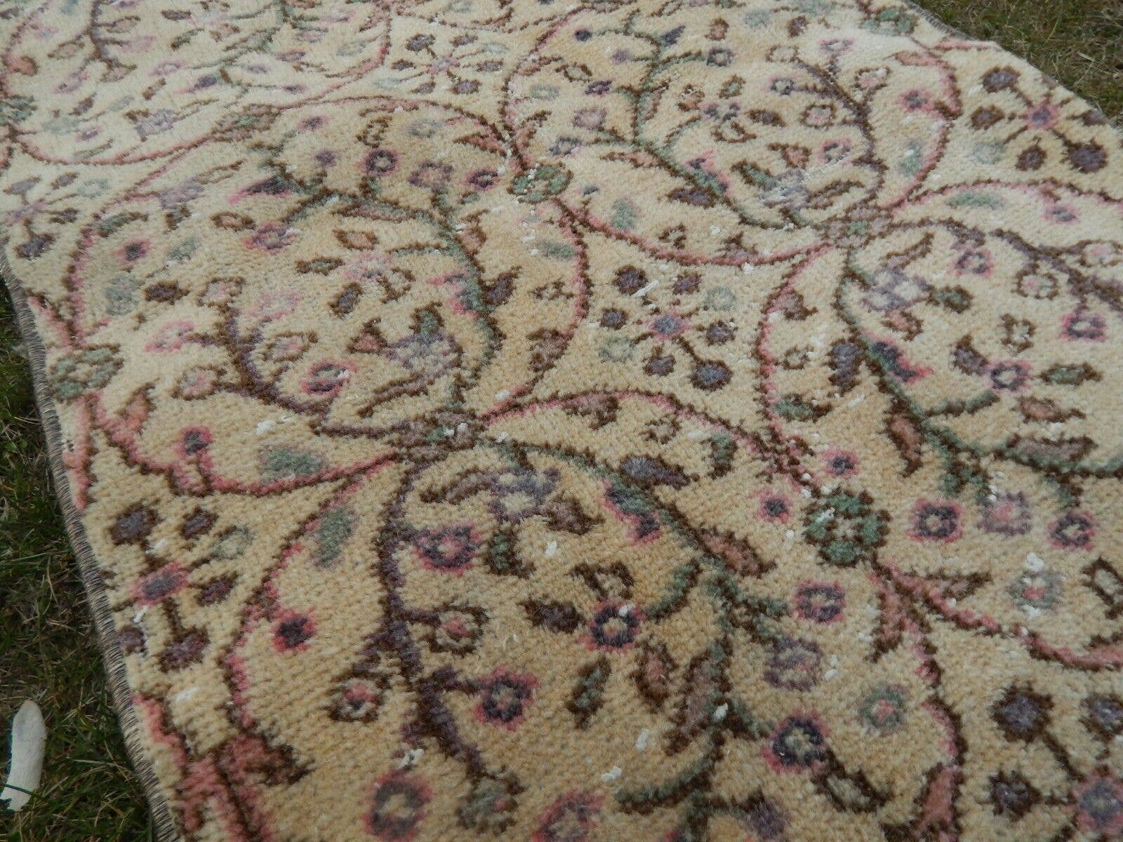 Vintage Turkish Anatolian Oushak Runner 2'1'' x 10'4''